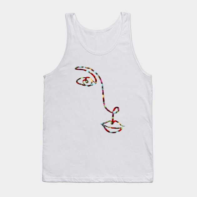 Woman face Tank Top by Againstallodds68